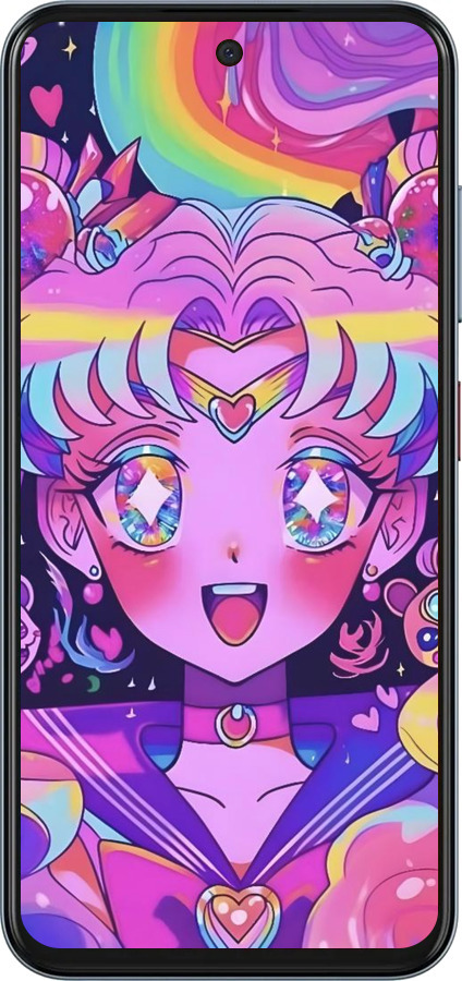 Силиконовый чехол Сейлор Мун 3 для ZTE Nubia V70 - 6352u-4083 изображение 