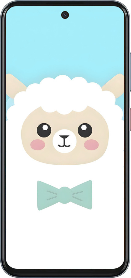 Силиконовый чехол Милый барашек для ZTE Nubia V70 - 6355u-4083 изображение 