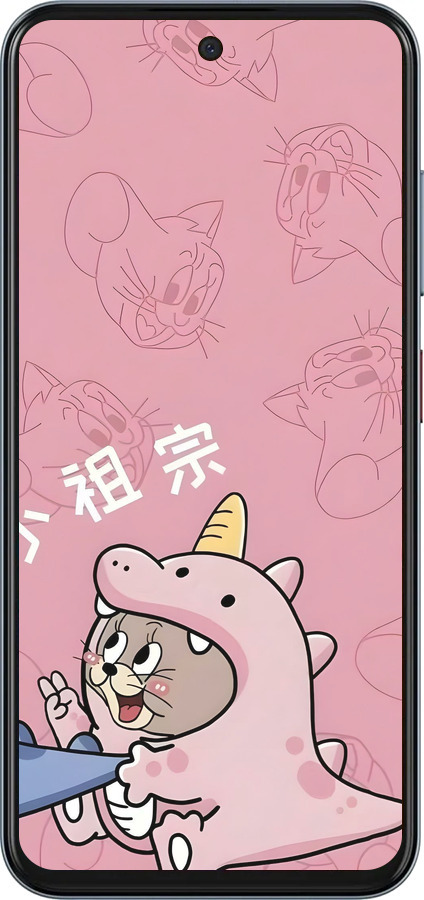 Силиконовый чехол Том и джерри 2 для ZTE Nubia V70 - 6359u-4083 изображение 