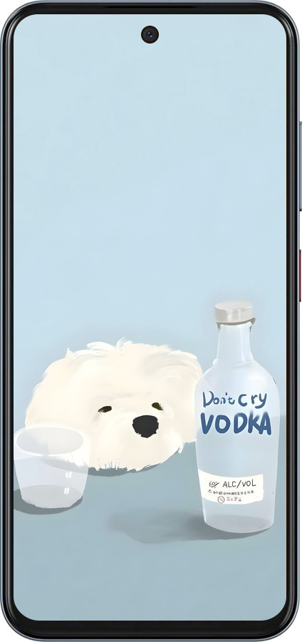 Силиконовый чехол Пес водка для ZTE Nubia V70 - 6368u-4083 изображение 