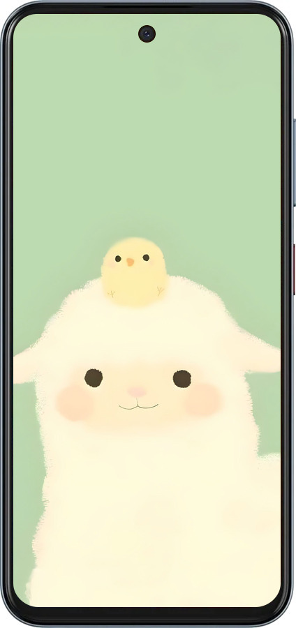 Силиконовый чехол Барашек и ципленок для ZTE Nubia V70 - 6369u-4083 изображение 