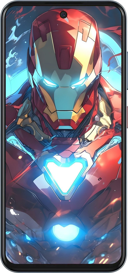 Силиконовый чехол Железный человек для ZTE Nubia V70 - 6372u-4083 изображение 