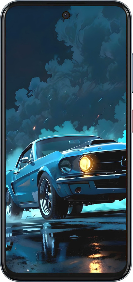 Силіконовий чехол Форд мустанг для ZTE Nubia V70 - 6374u-4083 изображение 