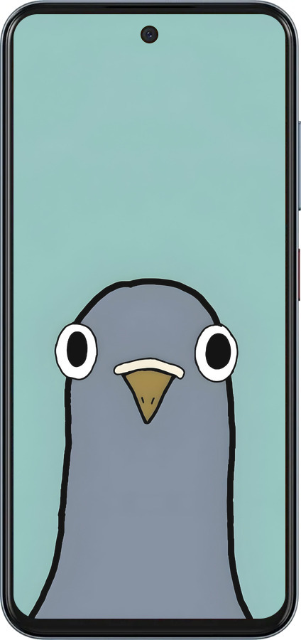 Силиконовый чехол Голубь для ZTE Nubia V70 - 6388u-4083 изображение 