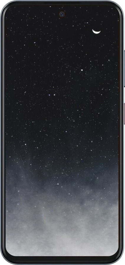 Силіконовий чехол Голубые облака, Голубая луна для ZTE Nubia V70 - 6396u-4083 изображение 