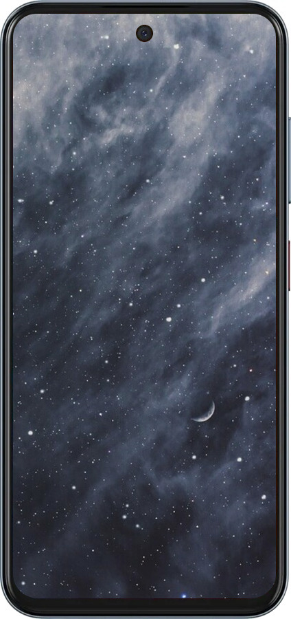 Силиконовый чехол Голубые облака, Голубая луна для ZTE Nubia V70 - 6398u-4083 изображение 