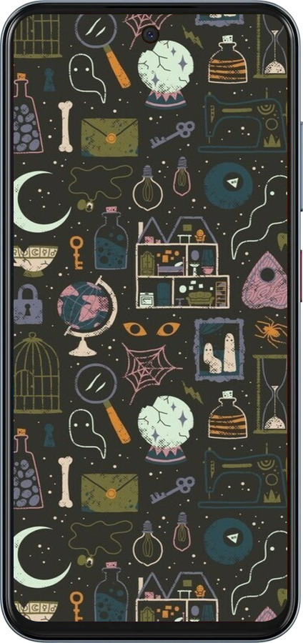 Силіконовий чехол Чаклунський принт для ZTE Nubia V70 - 6425u-4083 изображение 