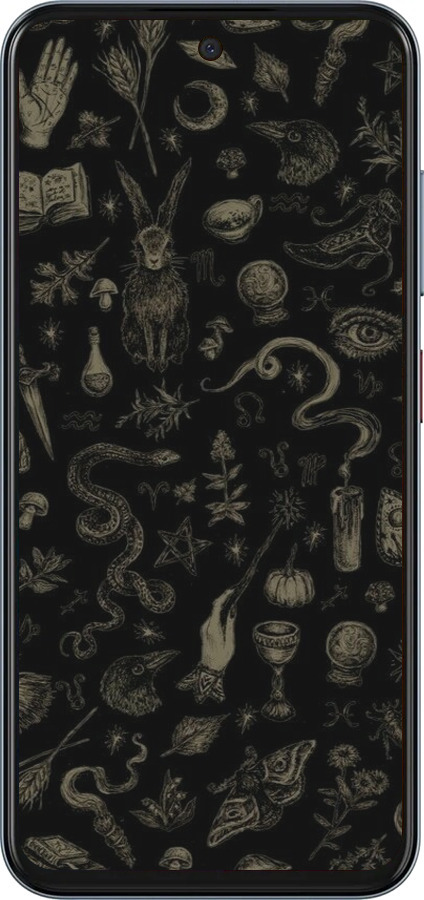 Силіконовий чехол Містичний колаж з травами та магічні символи для ZTE Nubia V70 - 6428u-4083 изображение 