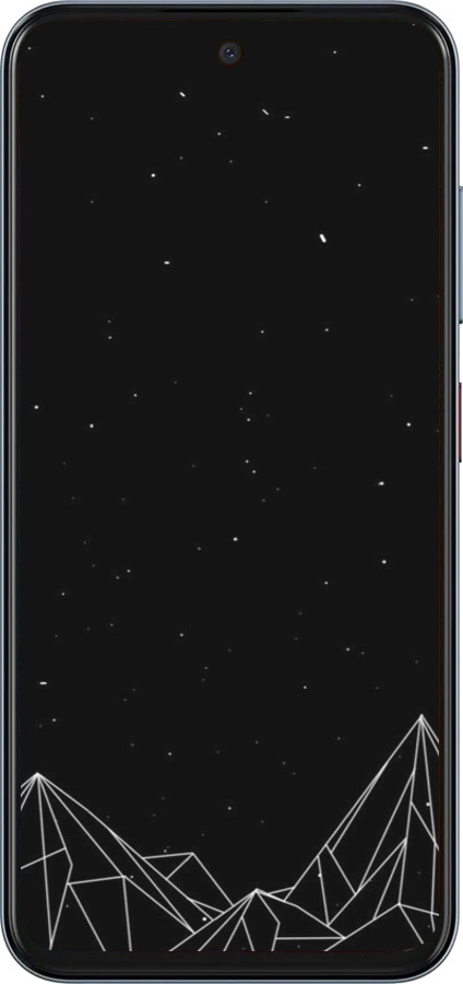 Силіконовий чехол Чорно білі абстрактні гори для ZTE Nubia V70 - 6437u-4083 изображение 