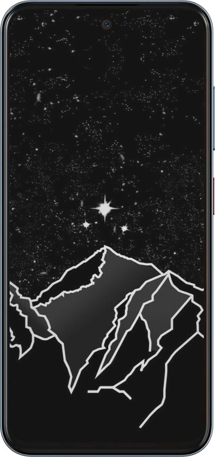 Силиконовый чехол Минималистический горный пейзаж для ZTE Nubia V70 - 6438u-4083 изображение 