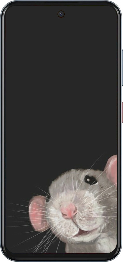 Силиконовый чехол The Peeking Rat для ZTE Nubia V70 - 6442u-4083 изображение 