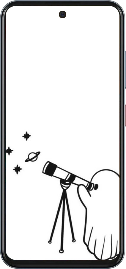 Силиконовый чехол Привидение астроном для ZTE Nubia V70 - 6444u-4083 изображение 