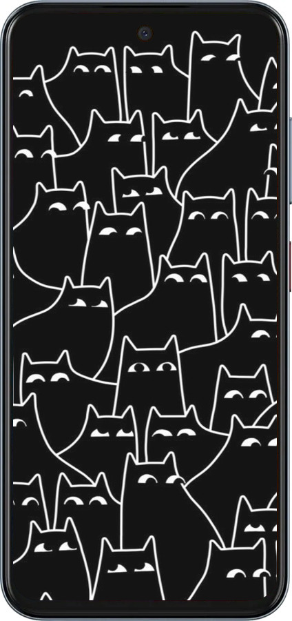 Силіконовий чехол Із зображенням кішок для ZTE Nubia V70 - 6470u-4083 изображение 