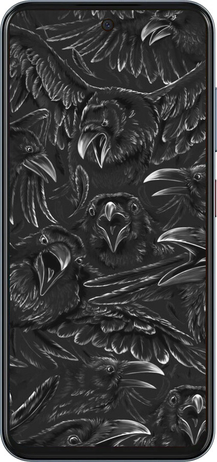 Силіконовий чехол Вороня лють для ZTE Nubia V70 - 6474u-4083 изображение 