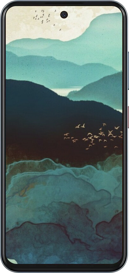 Силиконовый чехол С изображением гор Индиго для ZTE Nubia V70 - 6484u-4083 изображение 