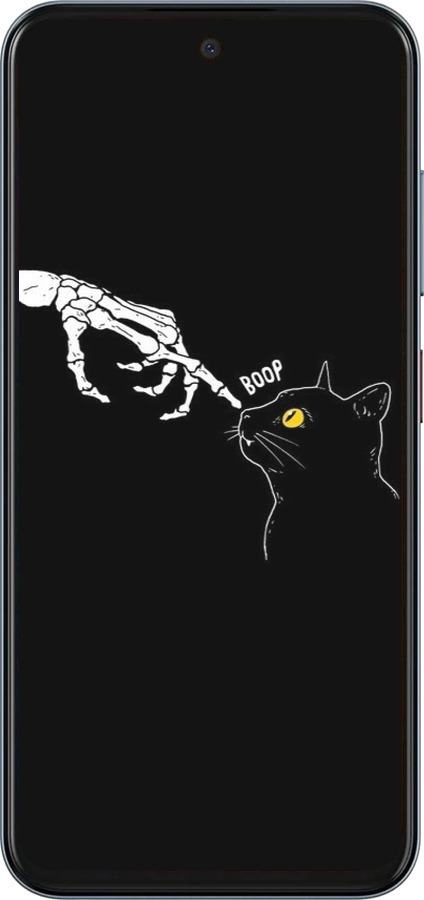 Силиконовый чехол Кошка для ZTE Nubia V70 - 6505u-4083 изображение 