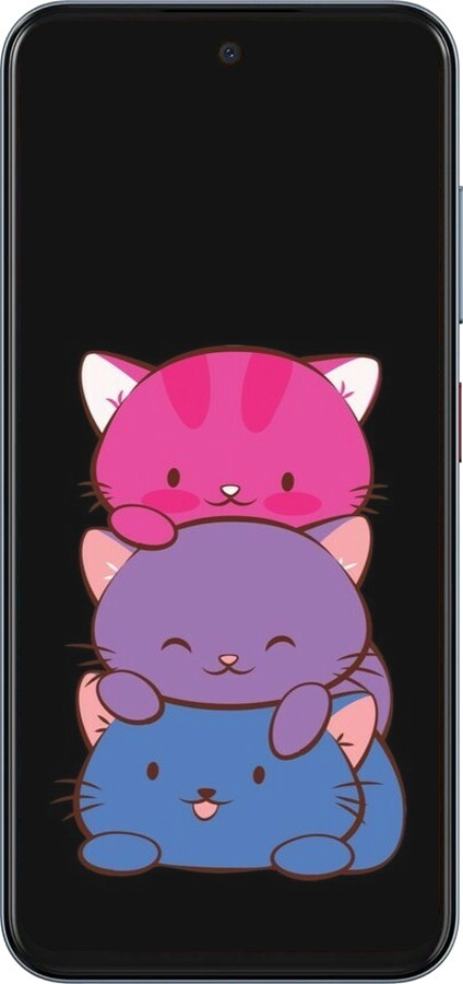 Силиконовый чехол Милые кошки для ZTE Nubia V70 - 6518u-4083 изображение 