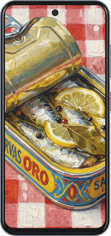 Силіконовий чехол Vintage Sardine Tin Phone для ZTE Nubia V70 - 6772u-4083 изображение 