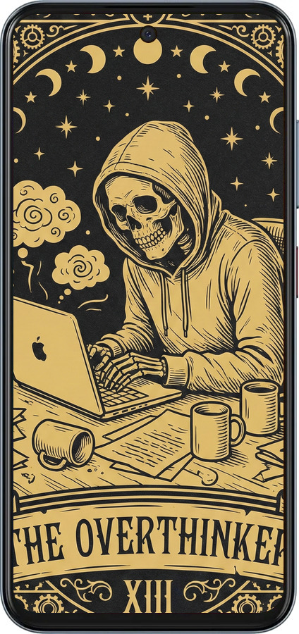 Силіконовий чехол The Overthinker для ZTE Nubia V70 - 6774u-4083 изображение 