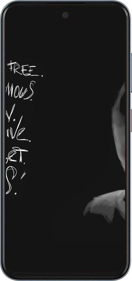 Силиконовый чехол Анонимус для ZTE Nubia V70 - 832u-4083 изображение 