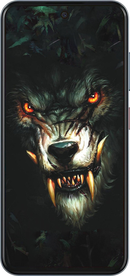 Силіконовий чехол Диявольський вовк для ZTE Nubia V70 - 833u-4083 изображение 